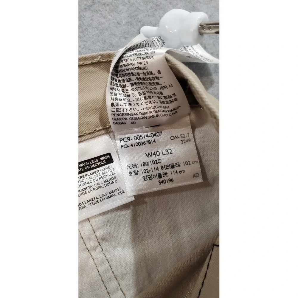 Levi's 514 Men's Straight Fit Jeans Beige Tan, Size 40x32 -‎ IRREGULAR
